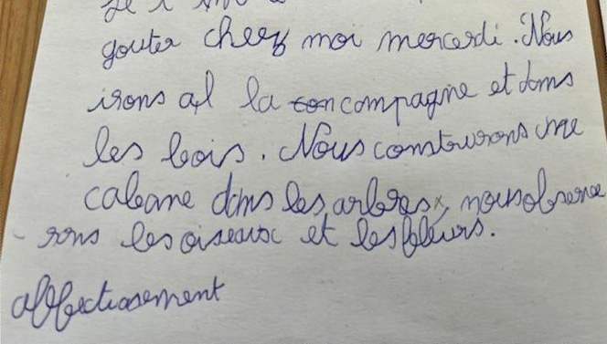 Cas Pratique après quelques séances de Graphothérapie : Avant /Après.